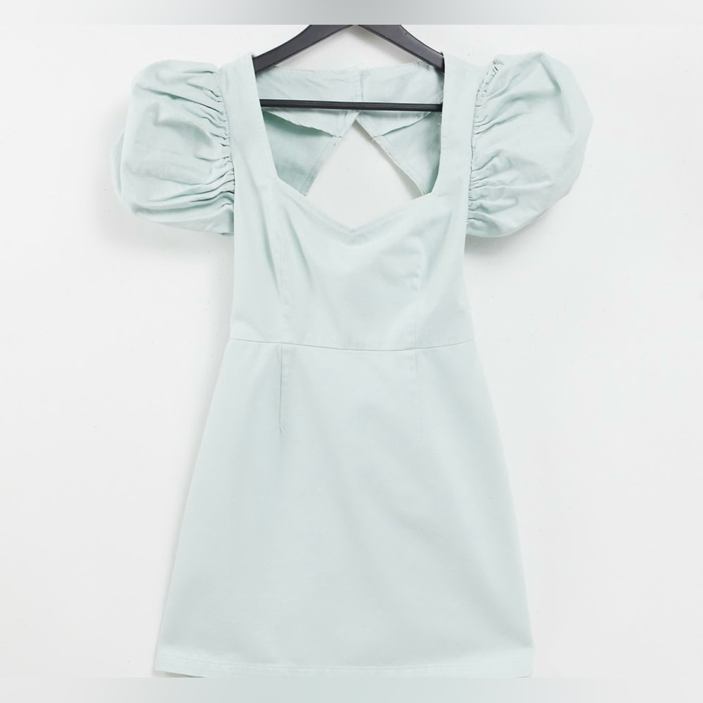 ASOS Light Blue Puff Sleeve Dress